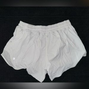 White Lulu Lemon size 4 shorts
